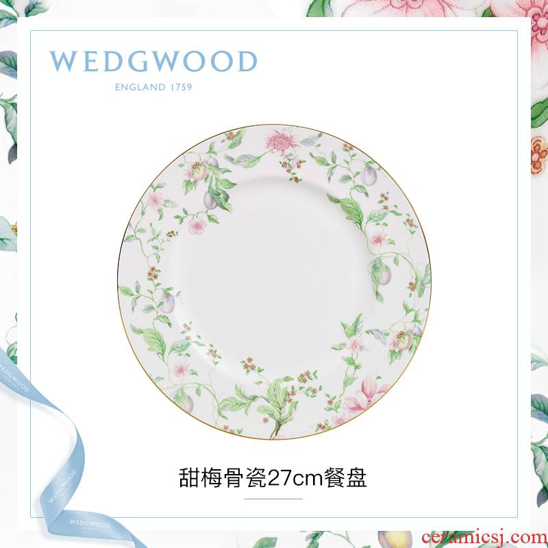 WEDGWOOD waterford WEDGWOOD sweet name plum 27 cm ipads China continental plate dish dish food dish household dish