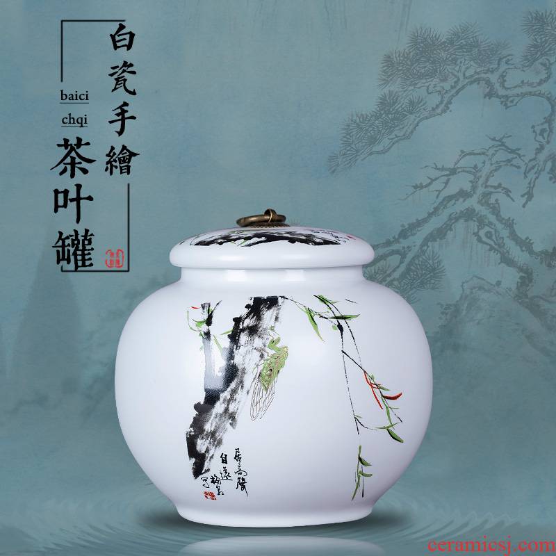 Jingdezhen ceramics white porcelain tea pot home a kilo who spinosa seal pot, tea, green tea a large