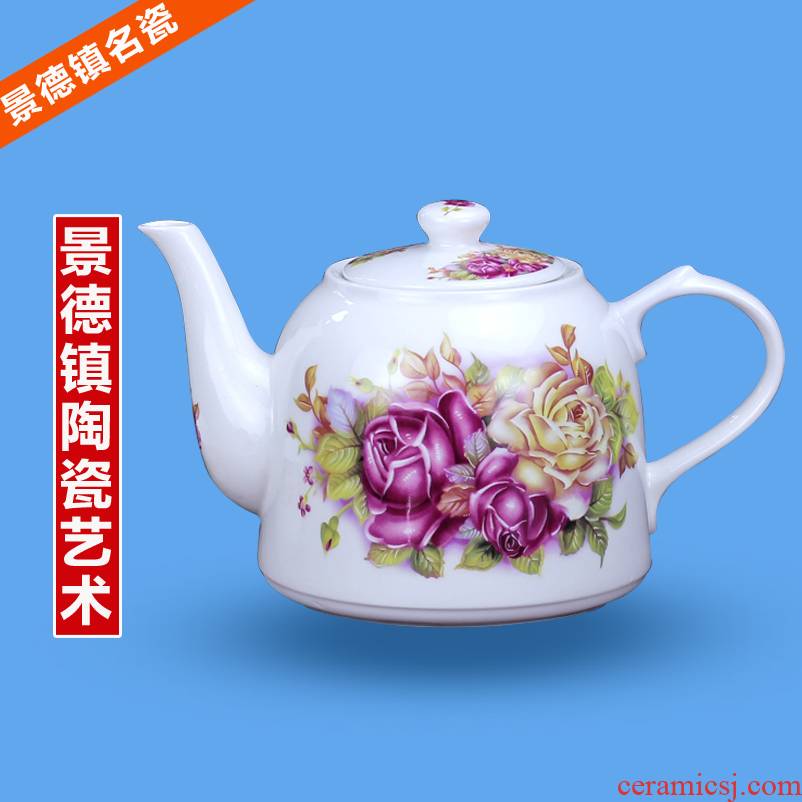Jingdezhen blue and white porcelain ceramic teapot single pot of large teapot big capacity of cool water filter cups