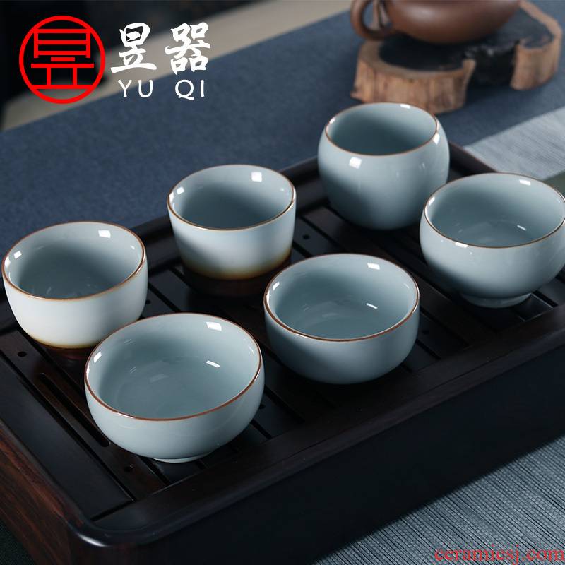 Yu ware jingdezhen ceramic checking up kung fu tea cups master cup sample tea cup individual cup single CPU