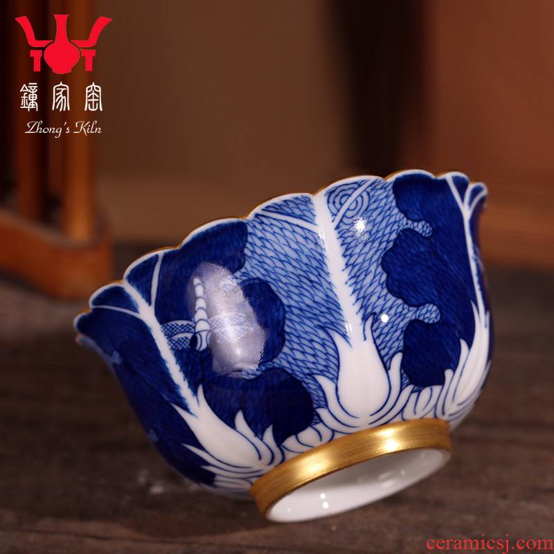 Clock home up hand - made porcelain of jingdezhen ceramic cups kung fu tea set sample tea cup quality manual paint masters cup