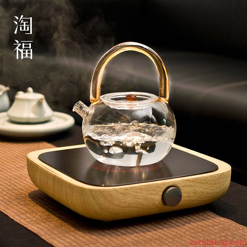 Three fully automatic home cooked the electric TaoLu boiled tea, the tea stove suit refractory glass pot of boiled tea kettle