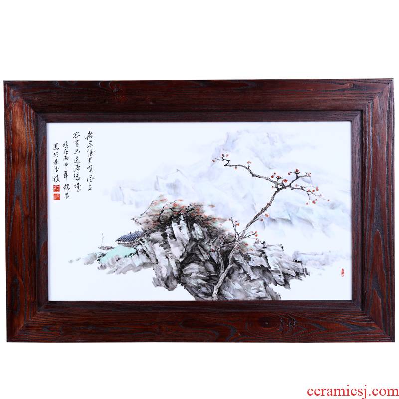 Offered home - cooked adornment in jingdezhen porcelain painting YuJinChang manual ceramic art home furnishing articles central scroll painting collection
