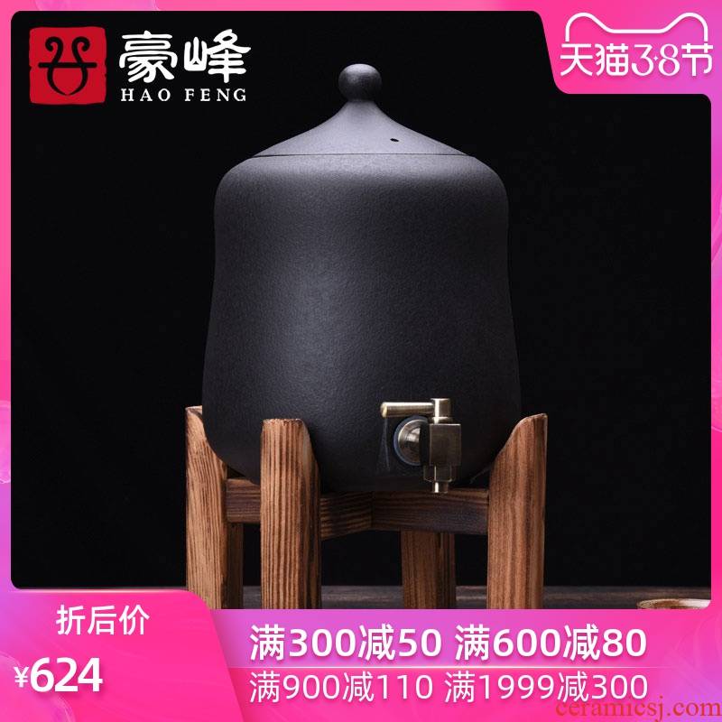 HaoFeng Taiwan volcano belt leading to purify the water container home filtration lava rock - ceramic water storage tank