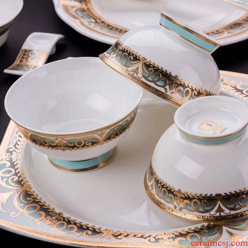 Larry f tableware suit bowls dish bowl chopsticks sets combination dishes suit household ipads porcelain simple dishes continental