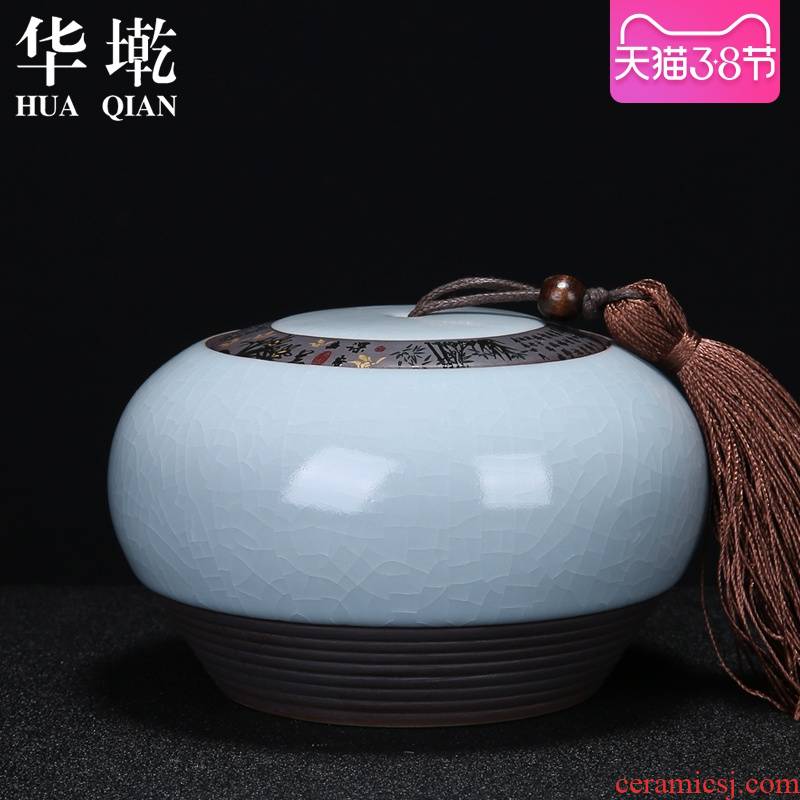 China Qian ceramics caddy fixings you elder brother up storage POTS small bulk pu 'er tea pot kung fu tea accessories