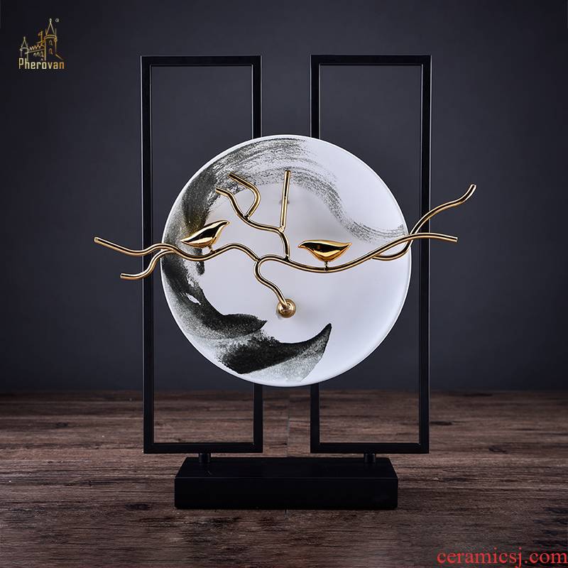 New Chinese style household soft adornment ceramic art decoration sample room TV ark hotel in the sitting room porch place