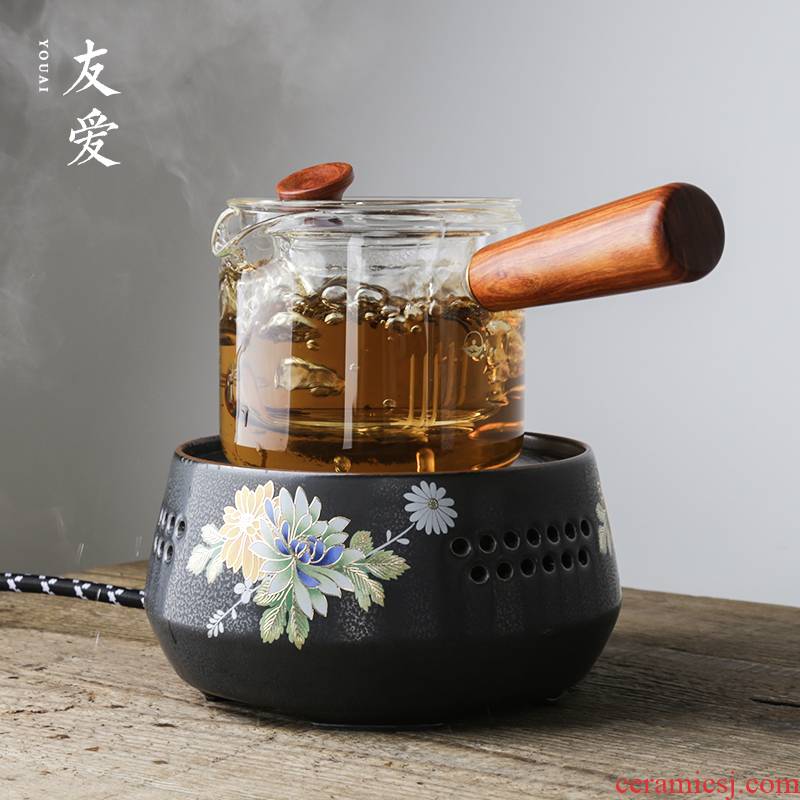 Love side boil pot of tea, heat - resistant glass ceramic electric teapot TaoLu cooked pu 'er tea tea home outfit