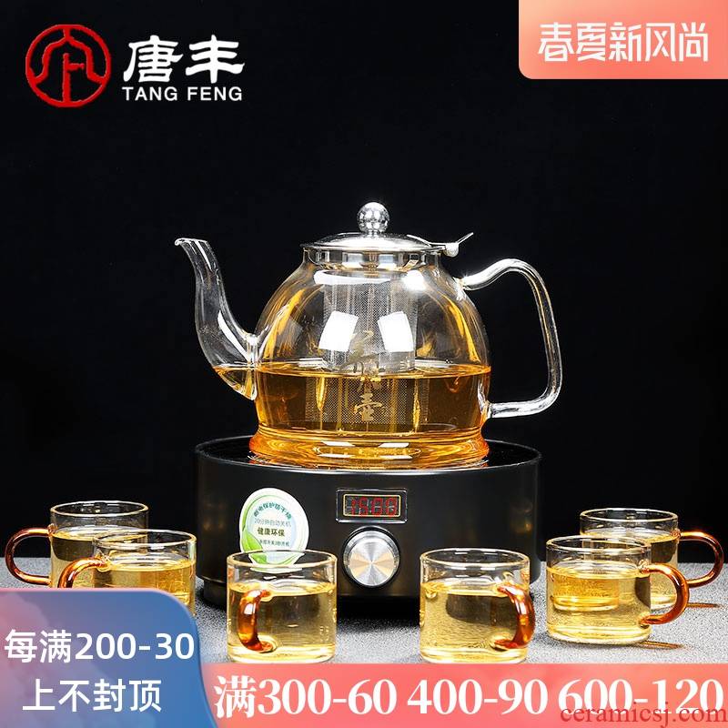 Tang Feng whole household electrical TaoLu boiled tea stove refractory glass teapot steam boiling tea, mercifully tea kettle