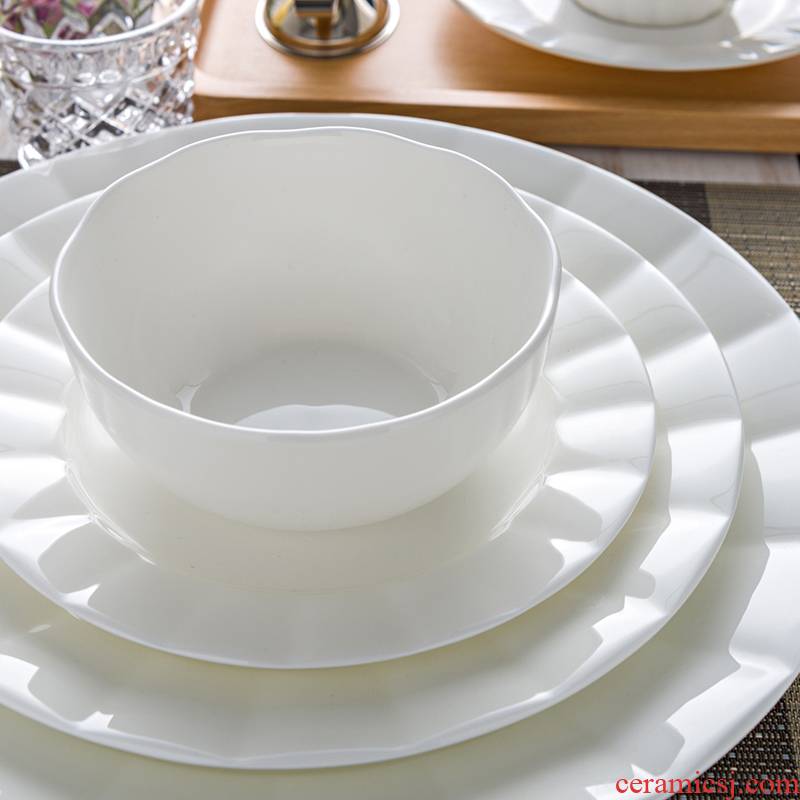 Ronda about ipads porcelain white Slavic tableware bowls 4.25 inch move irregular ceramic bowl bowl of rice bowls