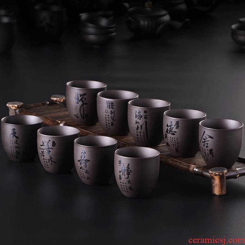 Small ceramic cups to welcome special cup personal master cup men 's singles a single large glass cup
