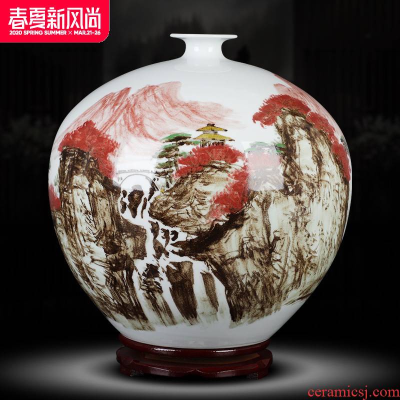 Chinese ceramics glair craft vase famous works in the home club mesa adornment furnishing articles