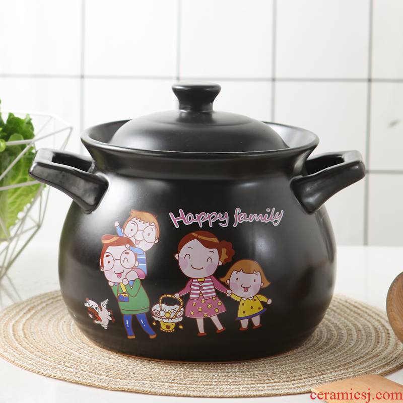 Clay sand pot stew high - temperature ceramic crock soup boil small casserole household flame gas simmering large