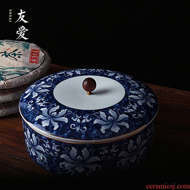 Love the blue and white porcelain ceramic tea wash with cover large bowl with writing brush washer puer tea cake kung fu tea tea accessories