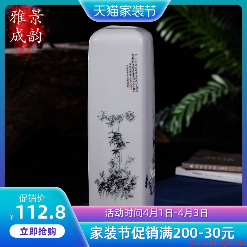 Jingdezhen ceramic home flower vase sitting room adornment is placed the new Chinese style gifts creative arts and crafts