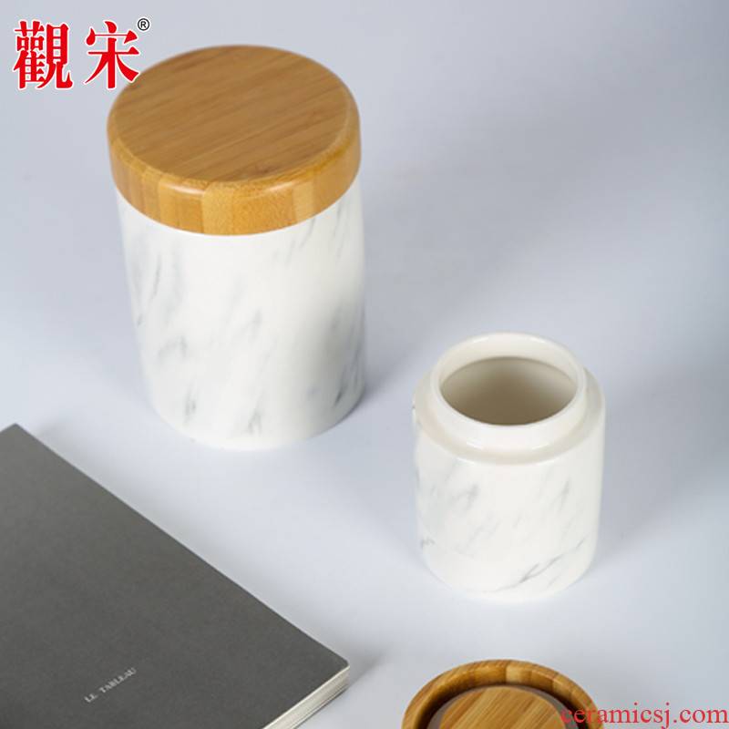 View the song View the song dynasty jingdezhen creative I and contracted household condiment jar airtight jar ceramic oil pot seasoning bottle