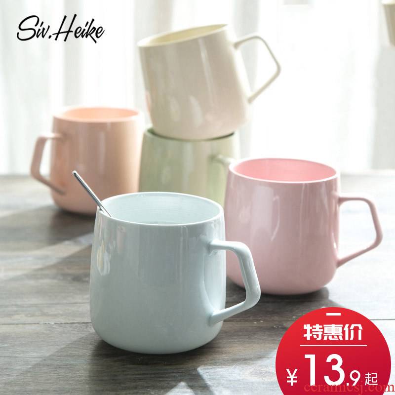 Nordic household contracted express picking color European large capacity with the ceramic coffee cup mark cup