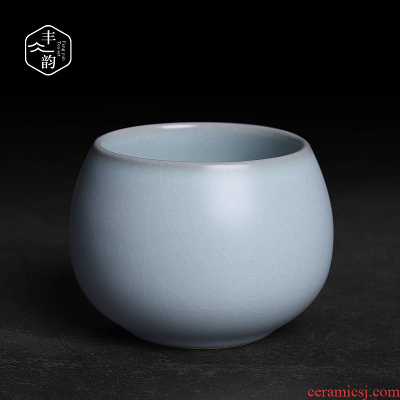 Your up kunfu tea cup a single master cup large slicing can keep checking ceramic sample tea cup ice to crack the single CPU