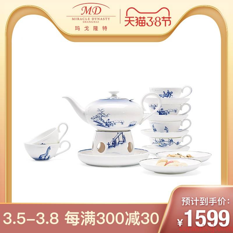 Margot lunt 15 head tea silk road feast China porcelain tea set tea service box