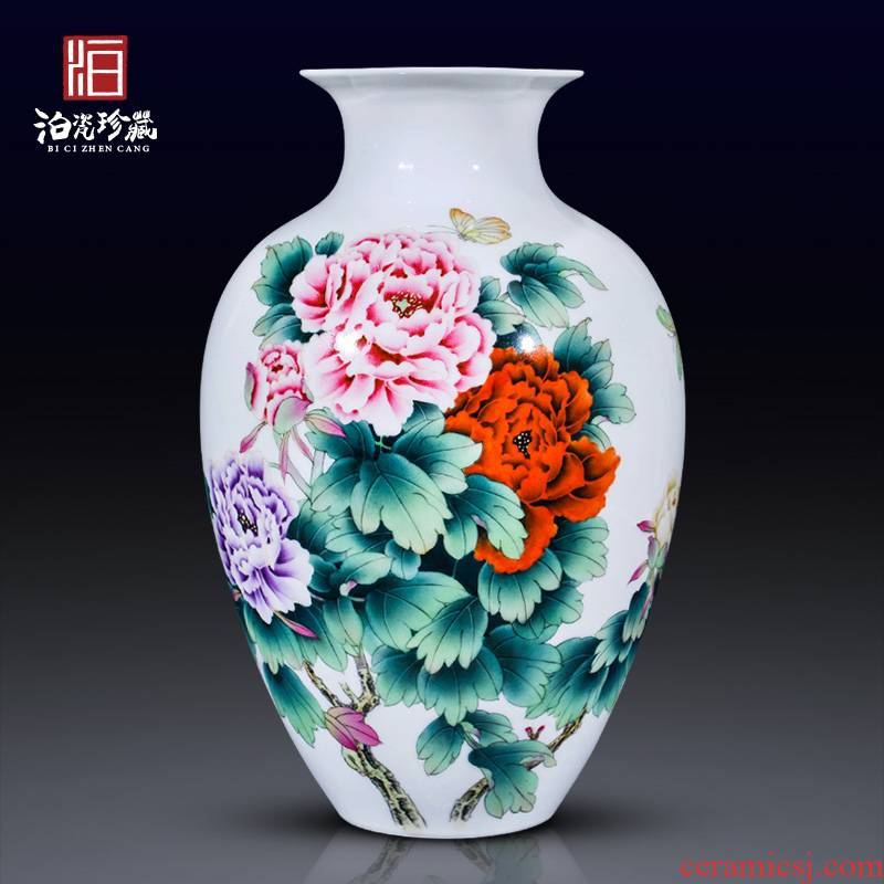 Jingdezhen ceramics hand - made ceramic vases, flower arranging the sitting room the bedroom decorate new Chinese style wedding handicraft furnishing articles