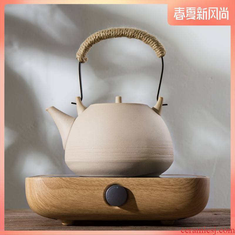 Contracted electricity TaoLu permeating the tea stove ceramic POTS, high - temperature boiling kettle coarse pottery kettle to heat water boiling kettle