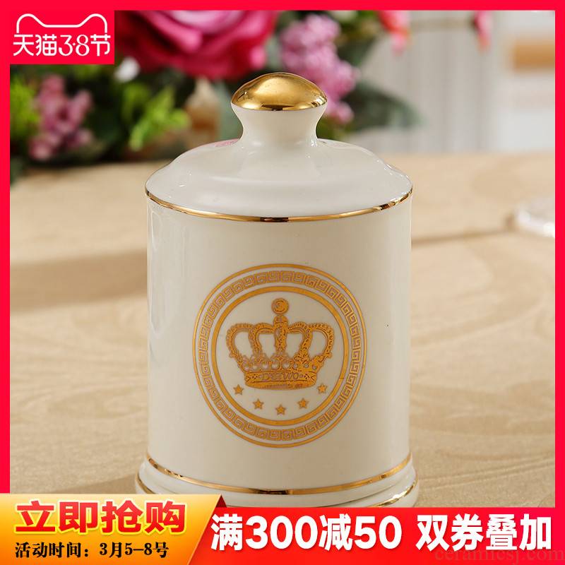 Jane 's ceramic toothpicks extinguishers European - style toothpick box of creative fashion sitting room tea table receive pot dining tables and toothpicks