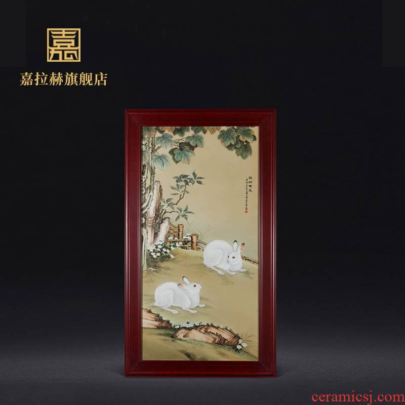 Jia lage porcelain plate painter jingdezhen hand - made archaize to hang in the living room sofa setting wall porcelain plate painting ceramics