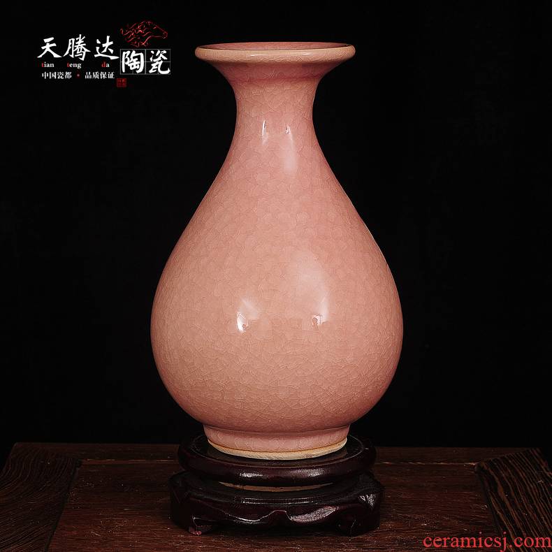 Jingdezhen ceramic vases, Chinese style household decorations furnishing articles sitting room study handicraft decoration porcelain vase