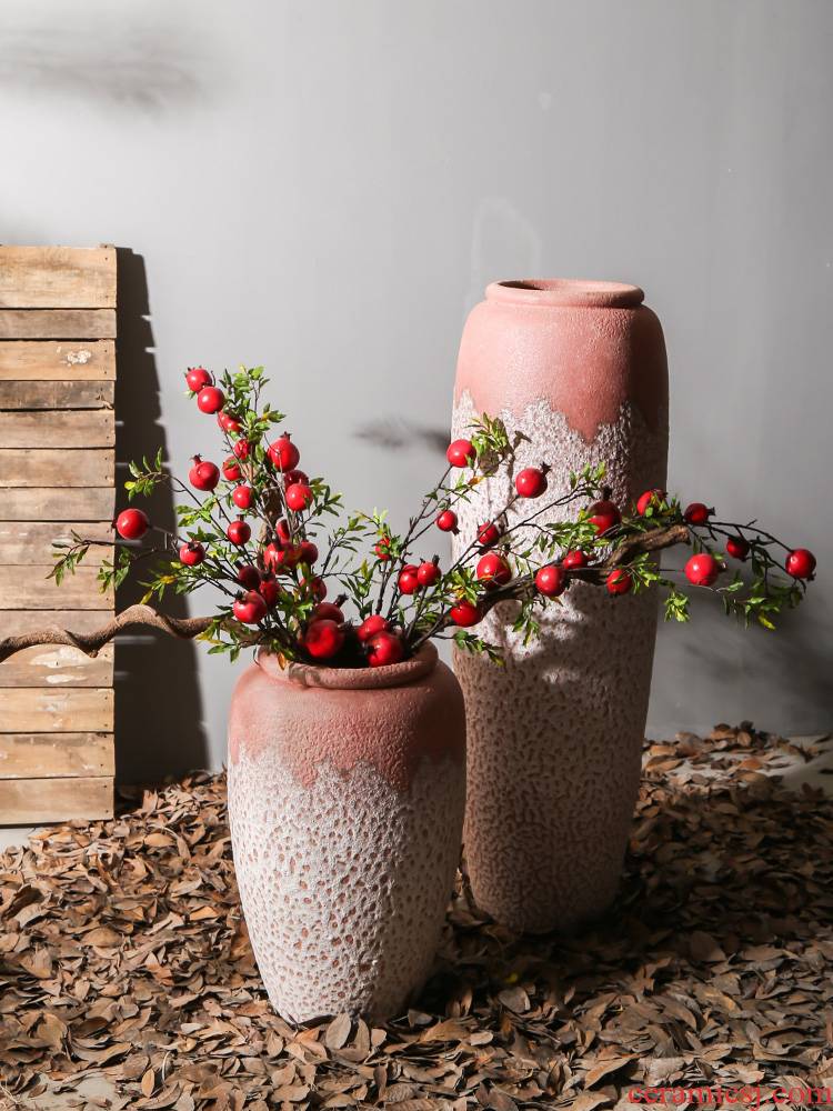 New Chinese style big be born between sitting room model creative ceramic vase dry flower arranging flowers adornment mall ambry furnishing articles