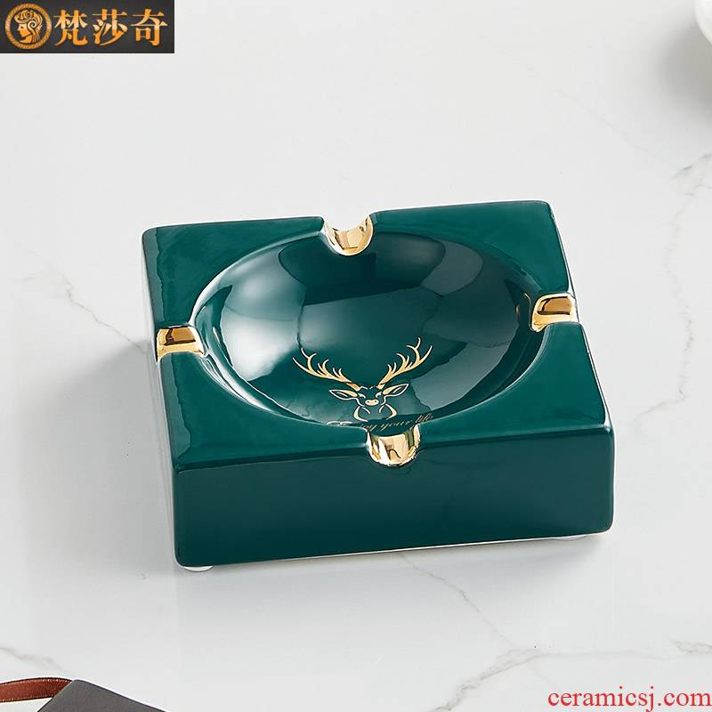Ashtray creative move trend in northern wind I and contracted sitting room home decoration ceramic tea table of Chinese style furnishing articles