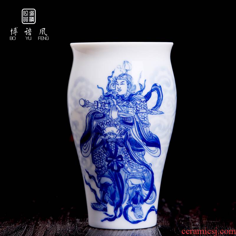 Above [naijing] jade pure manual character kung fu tea cups naijing high temperature maintain jingdezhen porcelain sample tea cup