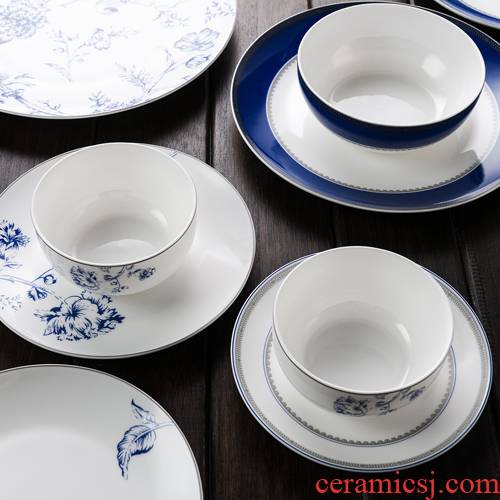Ronda about ipads porcelain ipads porcelain tableware suit contracted Chinese ceramic dishes combination suit high - grade household expression