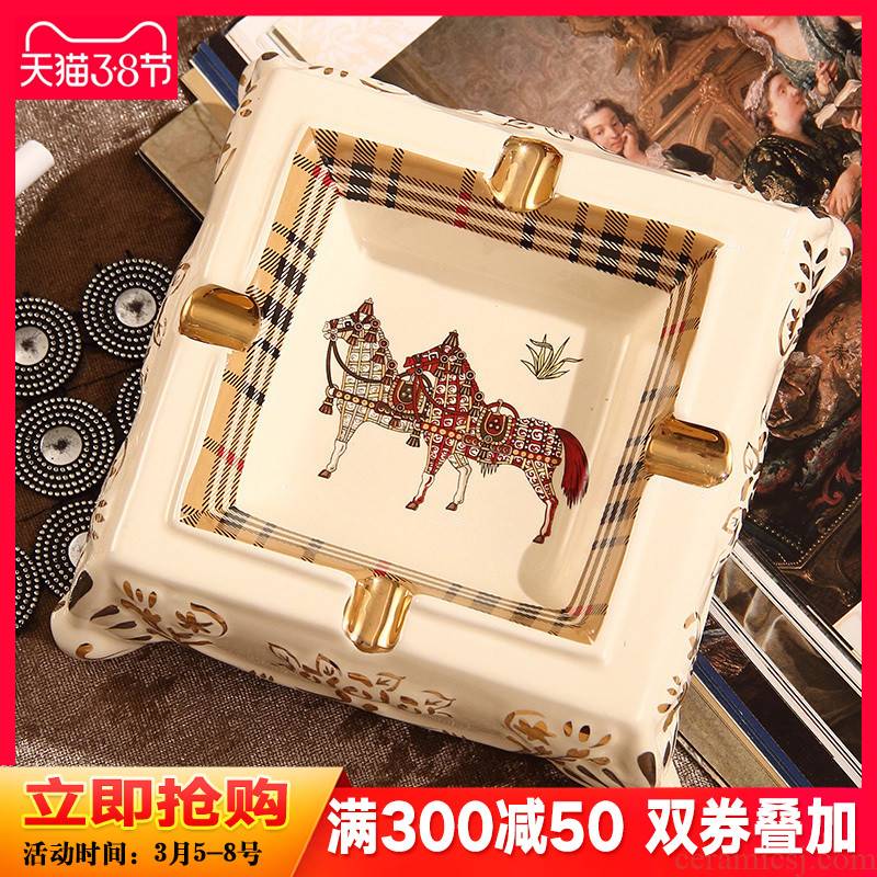 British bouguer ceramic ashtray European creative fashion decoration ashtray sitting room tea table household act the role ofing is tasted furnishing articles