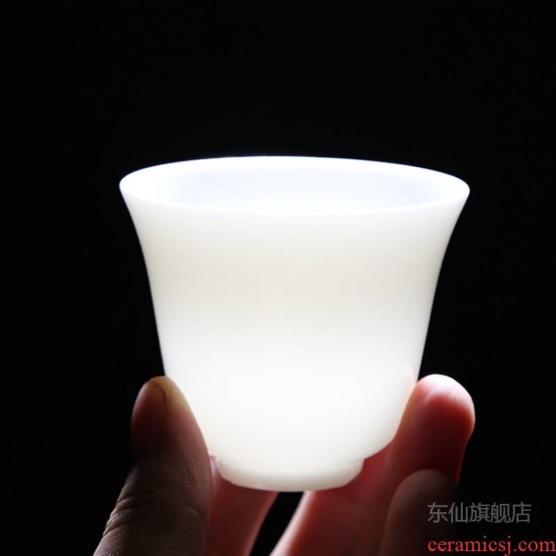 The Sample tea cup jade porcelain dehua white porcelain ceramic masters cup individual cup single CPU kung fu tea cups tea cup