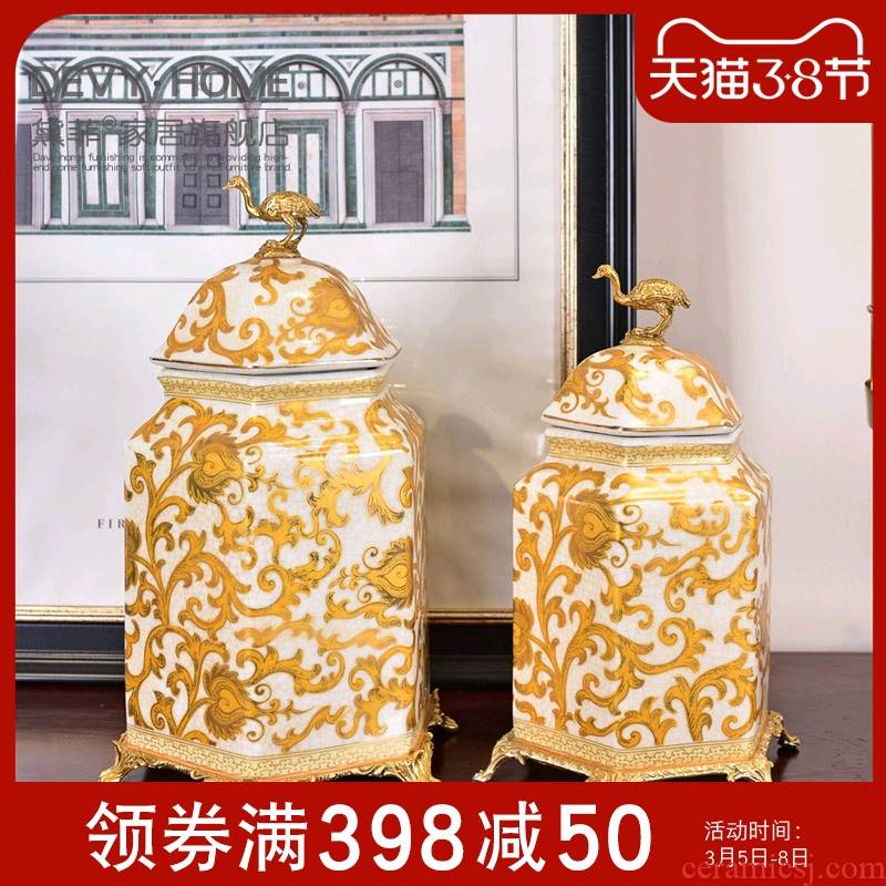 American creative home furnishing articles general ceramic pot, the sitting room porch sample room to receive a housewarming gift to his new house