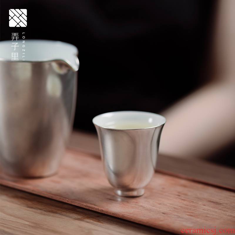 Get checking in silver, jingdezhen ceramic kung fu tea cups sample tea cup personal single CPU master CPU