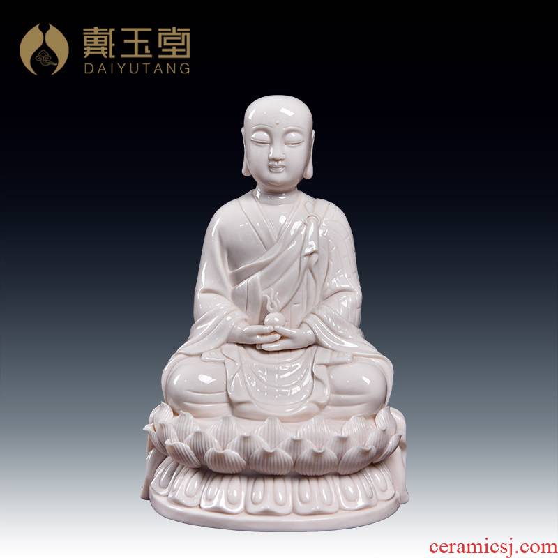Yutang dai dehua ceramic zen characters consecrate Buddha earth treasure bodhisattva adornment that occupy the home furnishing articles/D12-42