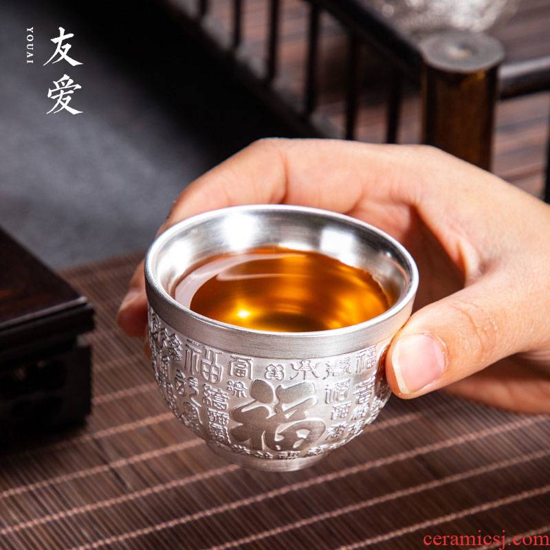 Love coppering. As silver cup master cup single cup 999 sterling silver cup ceramic tea set silver tea tasted silver gilding