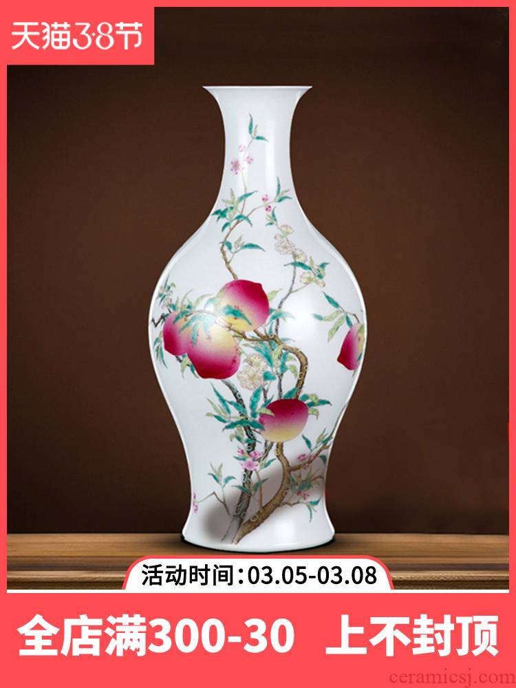 Better sealed up with archaize sitting room flower arranging furnishing articles of jingdezhen ceramic vases, hand - made porcelain rich ancient frame of new Chinese style porch