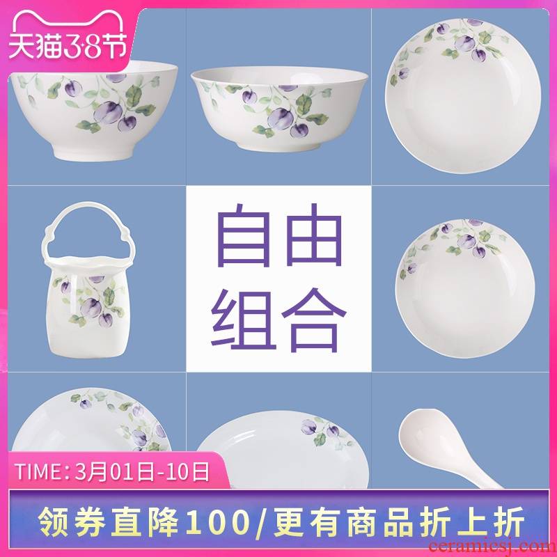 To think hk dishes suit bulk home diy free combinations Korean bowl of Chinese ipads porcelain plate