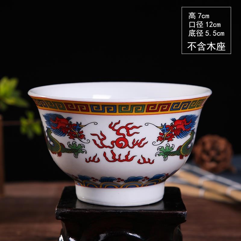 The Head Mongolia national wind tableware use top bowl dance performance ceramic bowl dance dedicated to dance with Mongolian dances