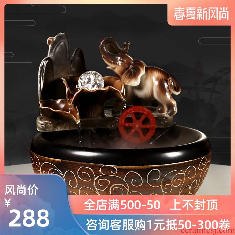 Restoring ancient ways furnishing articles fish creative water exchanger with the ceramics decoration aquariums small sitting room feng shui plutus humidifier