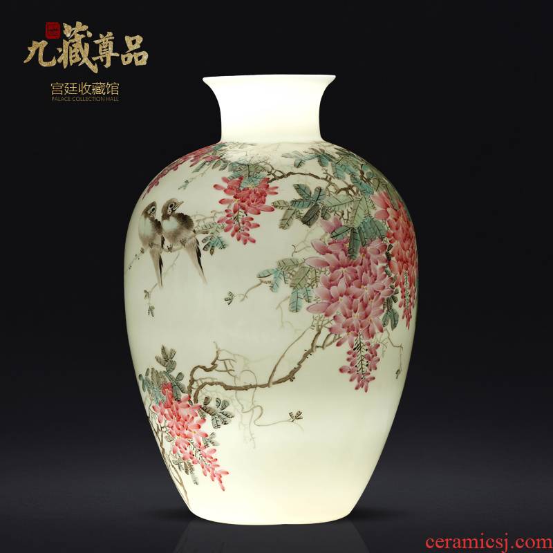 Jingdezhen ceramics Chinese hand - made thin foetus vase sitting room porch TV ark, ikebana arts and crafts decorative furnishing articles