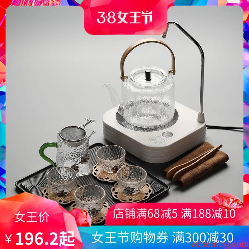 Old & case automatically on hydropower TaoLu boiled tea tea set glass high - temperature household contracted the kettle