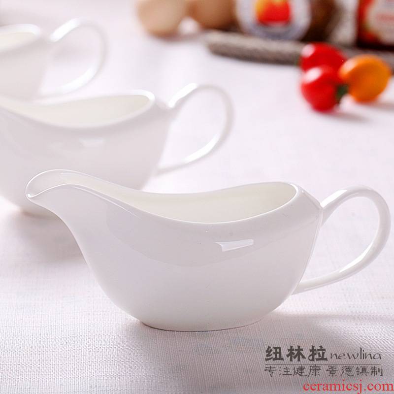 Ipads China sauce dish flavor juice cup western - style food material juice bucket jingdezhen ceramics of pure creative western suit cup sauce