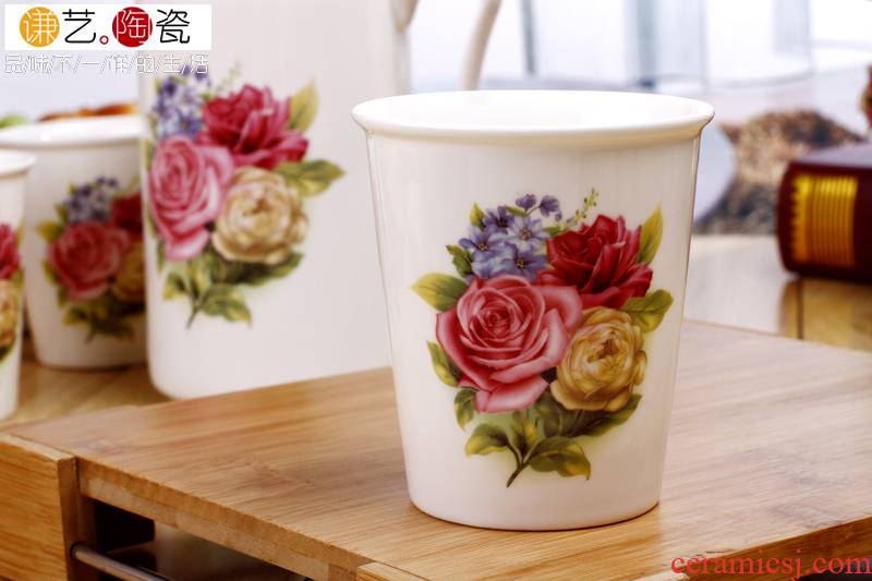 (the design and color is random shipment, specify both please note of design and color, rose/primrose) ipads porcelain cup keller