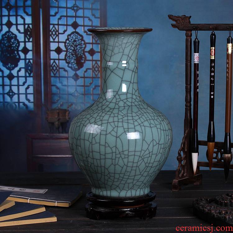 Archaize of jingdezhen ceramics up on green glaze vase sitting room of Chinese style restoring ancient ways household act the role ofing is tasted furnishing articles