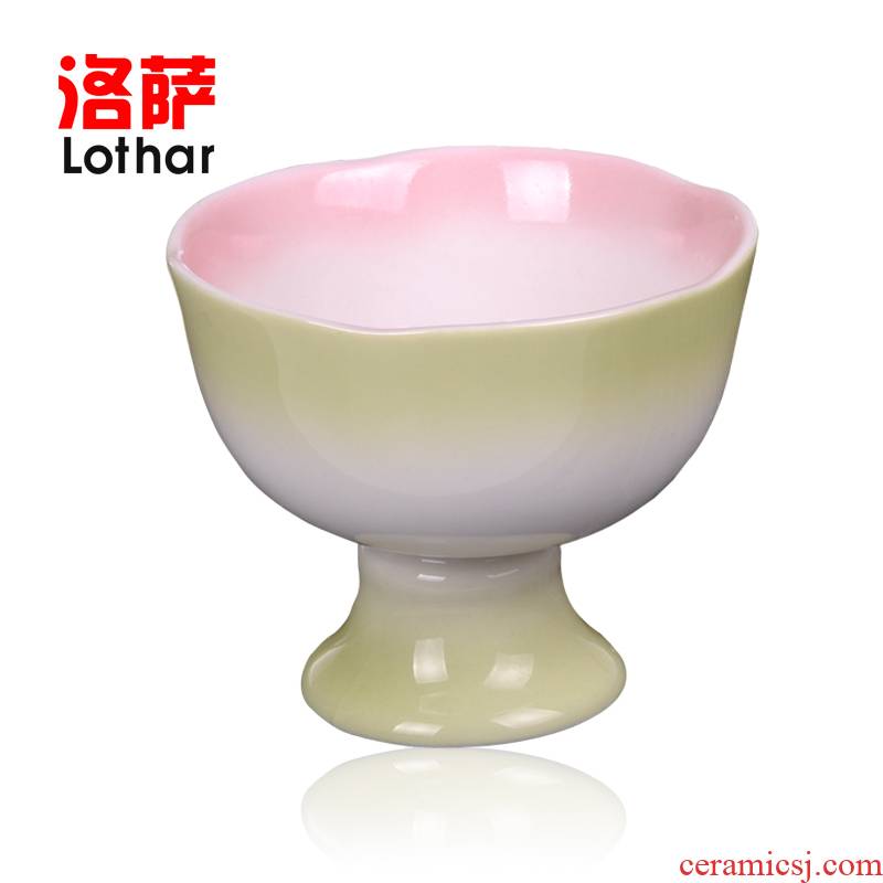 Small ceramic glass goblet wine liquor wine cup temperature wine pot cup archaize hip wine lothar
