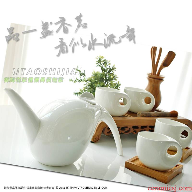 Imperial pottery dynasty tangshan white lead - free ipads China big drop tea creative gift set tea service