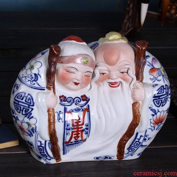 Jingdezhen ceramic wedding gift gift items have a lasting relationship life of male ShouPo creative furnishing articles household act the role ofing is tasted